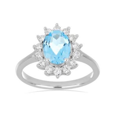 BUY GENUINE STERLING SILVER NATURAL GARNET GEMSTONE HALO RING